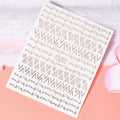1 Pc Nail Strip Stickers Black/Gold/Rose Gold/Silver Metal Strip Tape Nail Art Adhesive DIY Foil Tips Nail Sticker Decals NK11