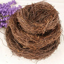 6-12cm Round Rattan Bird Nest Easter Decoration Bunny Eggs Artificial Vine Nest For Home Garden Decor Happy Easter Party Supply