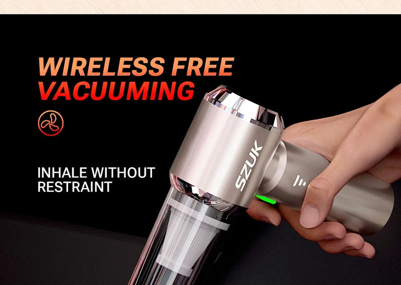 SZUK Car Vacuum Cleaner 985000PA Handheld Wireless Powerful Portable Vacuum Cleaner Home Appliance Cleaning Machine Car Cleaner