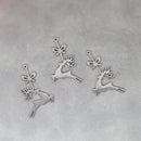 Cute Cat Moon Bear Deer DIY Tassels Earrings Stainless Steel Pendant For Jewelry Making Insect Charms Snake Necklace Accessory