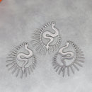 Cute Cat Moon Bear Deer DIY Tassels Earrings Stainless Steel Pendant For Jewelry Making Insect Charms Snake Necklace Accessory