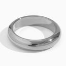 MamacitaSlay Minimalist 5mm Width Gold Plated Waterproof New In Rings Trendy Woman Jewelry 2023 Daily Fashion Jewelry