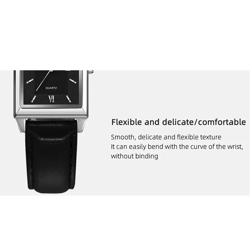 Brand Luxury Watches for Men Fashion Quartz Wristwatch Square Gold Man Business Clock Mens Calendar Watches Relogio Masculino