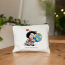 Mafalda Cute Anime Cosmetic Makeup Bag Pencil Organizer Zipper Kawaii Make Up Pouch Purse Travel Toiletry Bags Gift