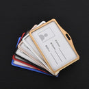 Women Men Bank Credit Card ID Holder Aluminium Alloy Business Card Case Work Card Badge Lanyard Holder Protector Cover