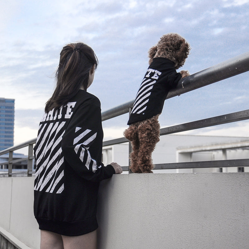 Dog Clothes Trendy Pet Parent-Child Clothes Teddy Clothes Fall and Winter Golden Retriever Puppy Owner Couples Sweater Cat