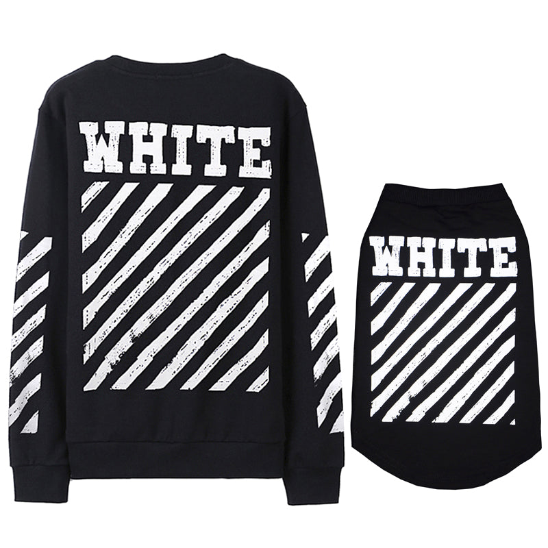 Dog Clothes Trendy Pet Parent-Child Clothes Teddy Clothes Fall and Winter Golden Retriever Puppy Owner Couples Sweater Cat