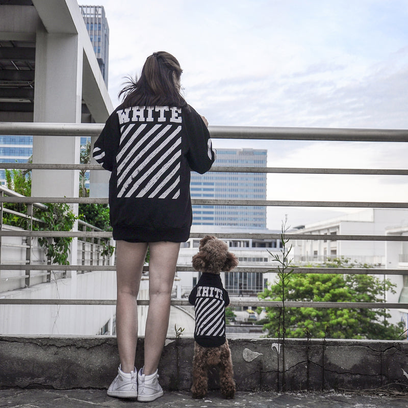 Dog Clothes Trendy Pet Parent-Child Clothes Teddy Clothes Fall and Winter Golden Retriever Puppy Owner Couples Sweater Cat