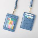 XMESSUN New Embossed Snake Pattern Lanyard Card Holder For Men Women Fashion ID Card Holder Leather Monogrammed Letters