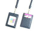 XMESSUN New Embossed Snake Pattern Lanyard Card Holder For Men Women Fashion ID Card Holder Leather Monogrammed Letters