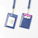 XMESSUN New Embossed Snake Pattern Lanyard Card Holder For Men Women Fashion ID Card Holder Leather Monogrammed Letters