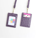 XMESSUN New Embossed Snake Pattern Lanyard Card Holder For Men Women Fashion ID Card Holder Leather Monogrammed Letters