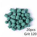 5/10/20pcs 13*19mm Nail Sanding Caps Nail Drill Bit Sanding Bands for Gel Remover Pedicure Caps Nail Polishing Manicure Tools