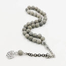 Natural GRAIN STONE tasbih Muslim GIFT man misbaha prayer beads 33beads EID Ramadan gifts Arabic fashion bracelet