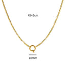 Stainless Steel Zircon Feather Pendant Necklace