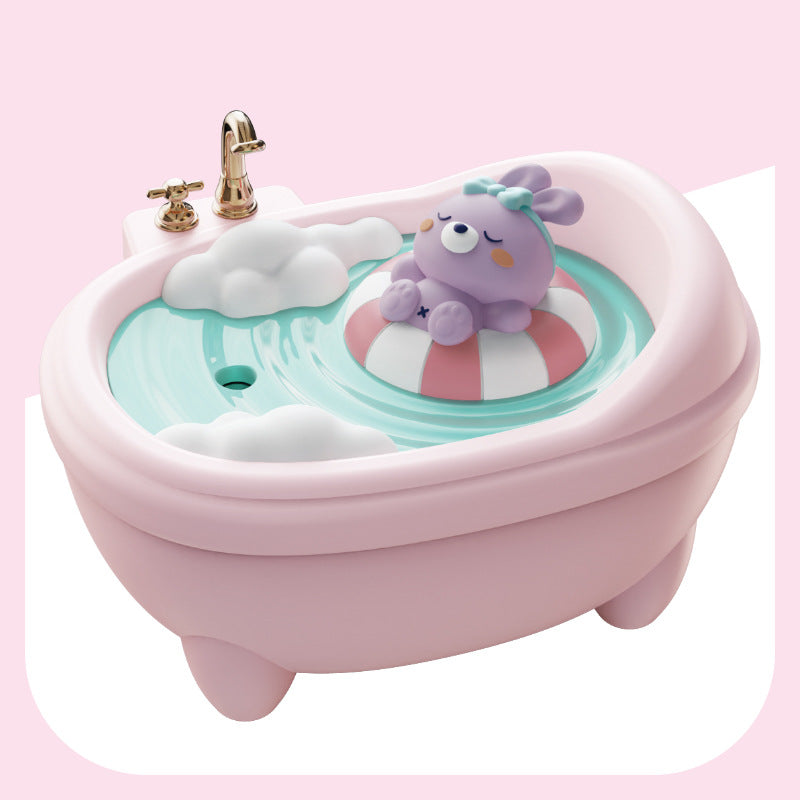 Cute Pet Bathtub USB Humidifier with Night Light