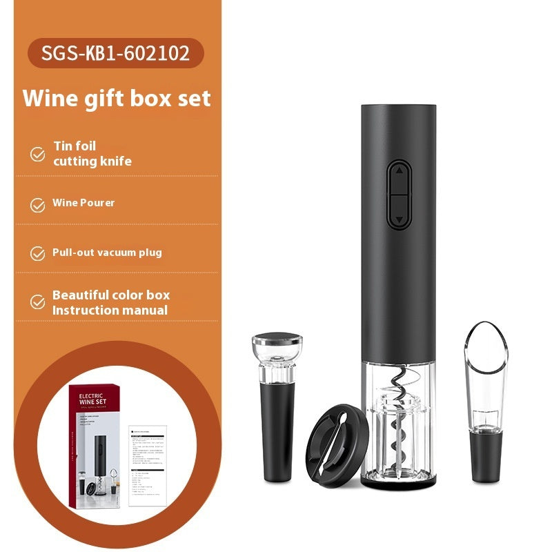Gift Box Electric Wine Bottle Opener Four-piece Wine Electric Bottle Opener Set Wine Set Wholesale