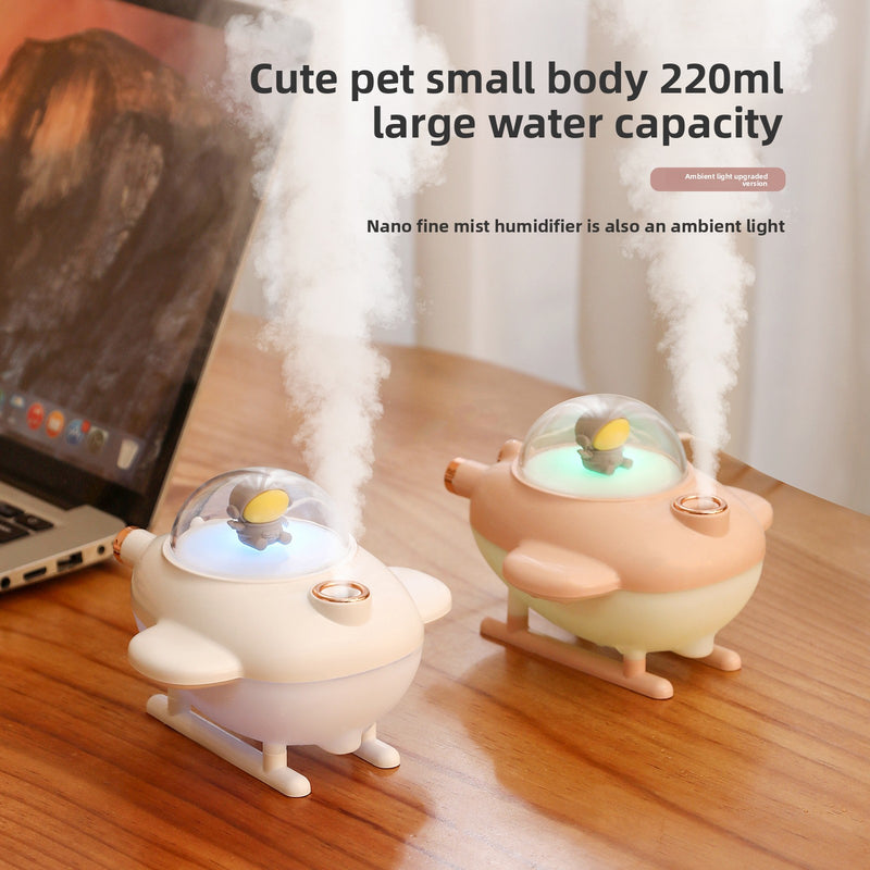 Mini USB Air Humidifier with LED Light for Home Bedroom