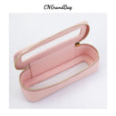 Portable Waterproof Leather TPU Transparent Toiletry Bag