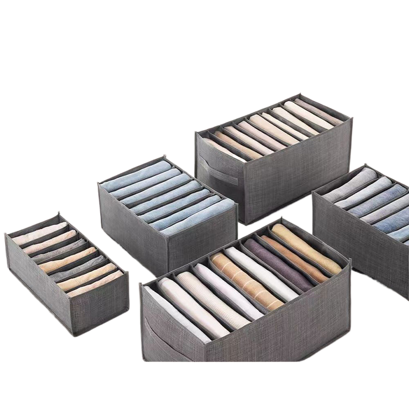 Clothing storage gadget - compartmentalized storage box