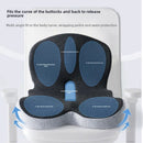 Memory Foam Seat Cushion with Backrest for Office and Home