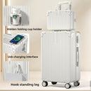 Retro Silent Wheel Travel Luggage Suitcase with Combination Lock
