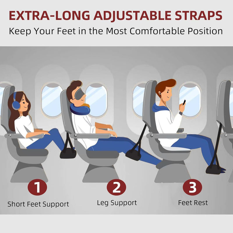 Air travel hammock ankle straps