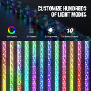 2 PCS 3 FT Whip Light With Spring Base, Led Whip Light With APP & Remote Control, Waterproof Spiral RGB Chasing Lighted Whips With 2 Flags, For UTVs, ATVs, Motorcycles, RZR, Can-am, Go-kart