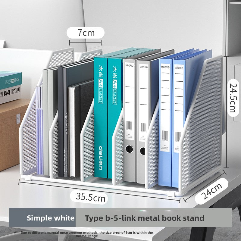 Metal File Organizer Office Document Storage Rack