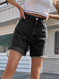 High Waist Loose Casual Women's Denim Shorts