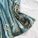Satin Nightgown Light Printed