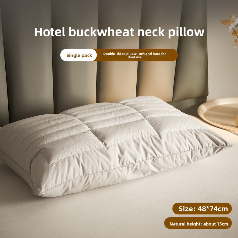 Double-sided Buckwheat Pillow for Cervical Support