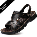 Men's Leather Sandals with Anti-Slip Sole