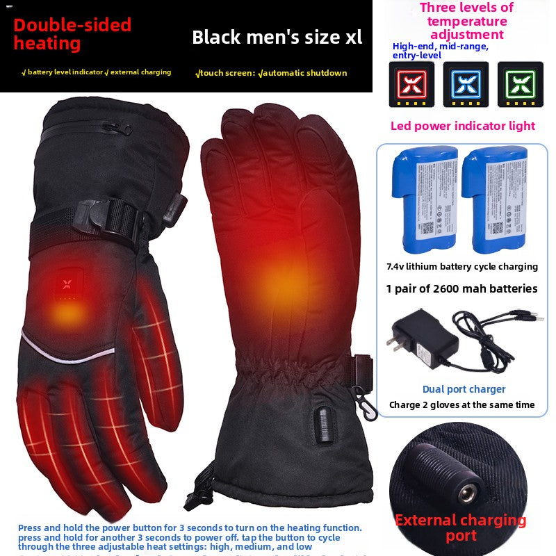 Heated gloves.