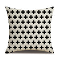 Linen Pillow Cover Striped Polka Dot Throw Pillowcase
