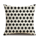Linen Pillow Cover Striped Polka Dot Throw Pillowcase