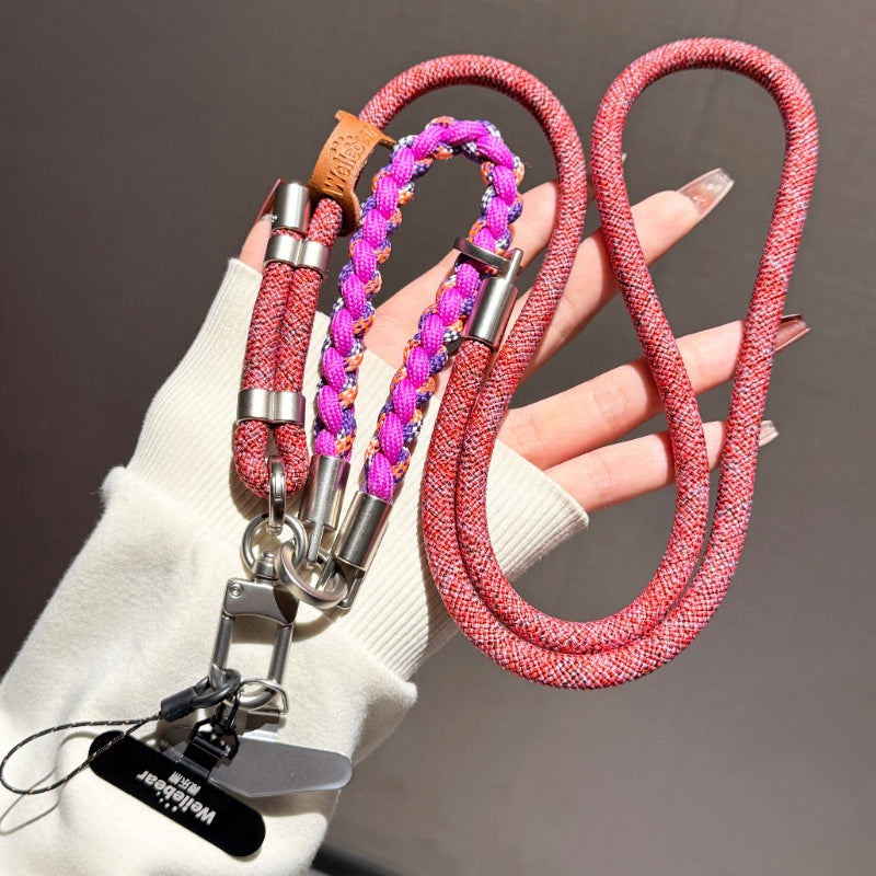 Adjustable mobile phone lanyard