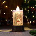 Christmas Glowing Candle Lamp Desktop Decoration