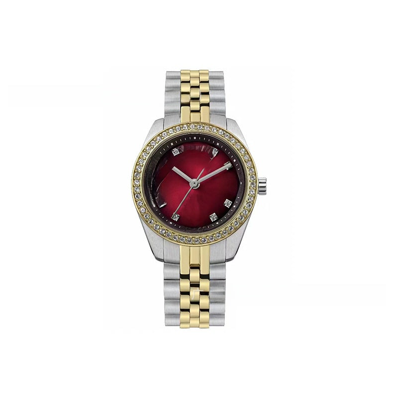 Pearl-set diamond style Saturn watch