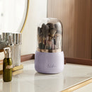Rotating Makeup Brush Storage Bucket with Dust-Proof Design