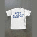 Men's short-sleeved cotton T-shirt with fun pattern