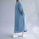 Women's Long Sleeve Denim Coat