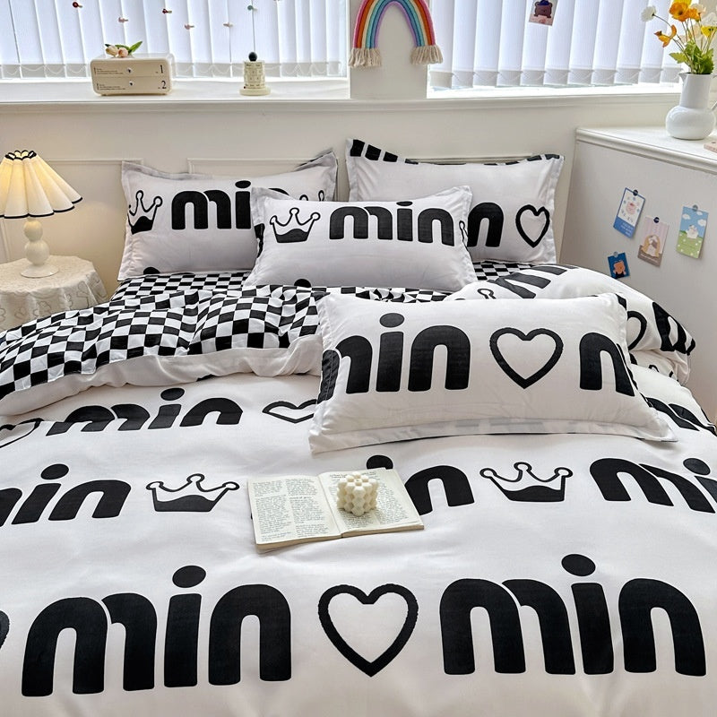 Sábanas minimalistas de algodón puro para el hogar