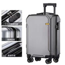 Aluminum Frame Trolley Case with USB Port and Combination Lock