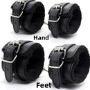 Plush Bondage Handcuffs and Foot Cuffs Set for Couples