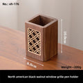 Solid Wood Retro Pen Holder