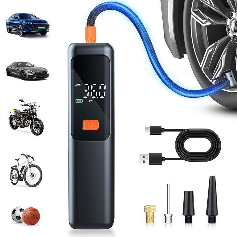 Portable Digital Car Tire Inflator with Power Bank Function