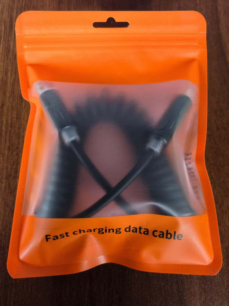 Light Beam Spring Four-in-One Mobile Phone Charging Cable