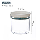 Transparent storage jars for household kitchens