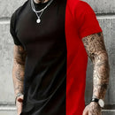 Men's multi-color casual short-sleeved T-shirt